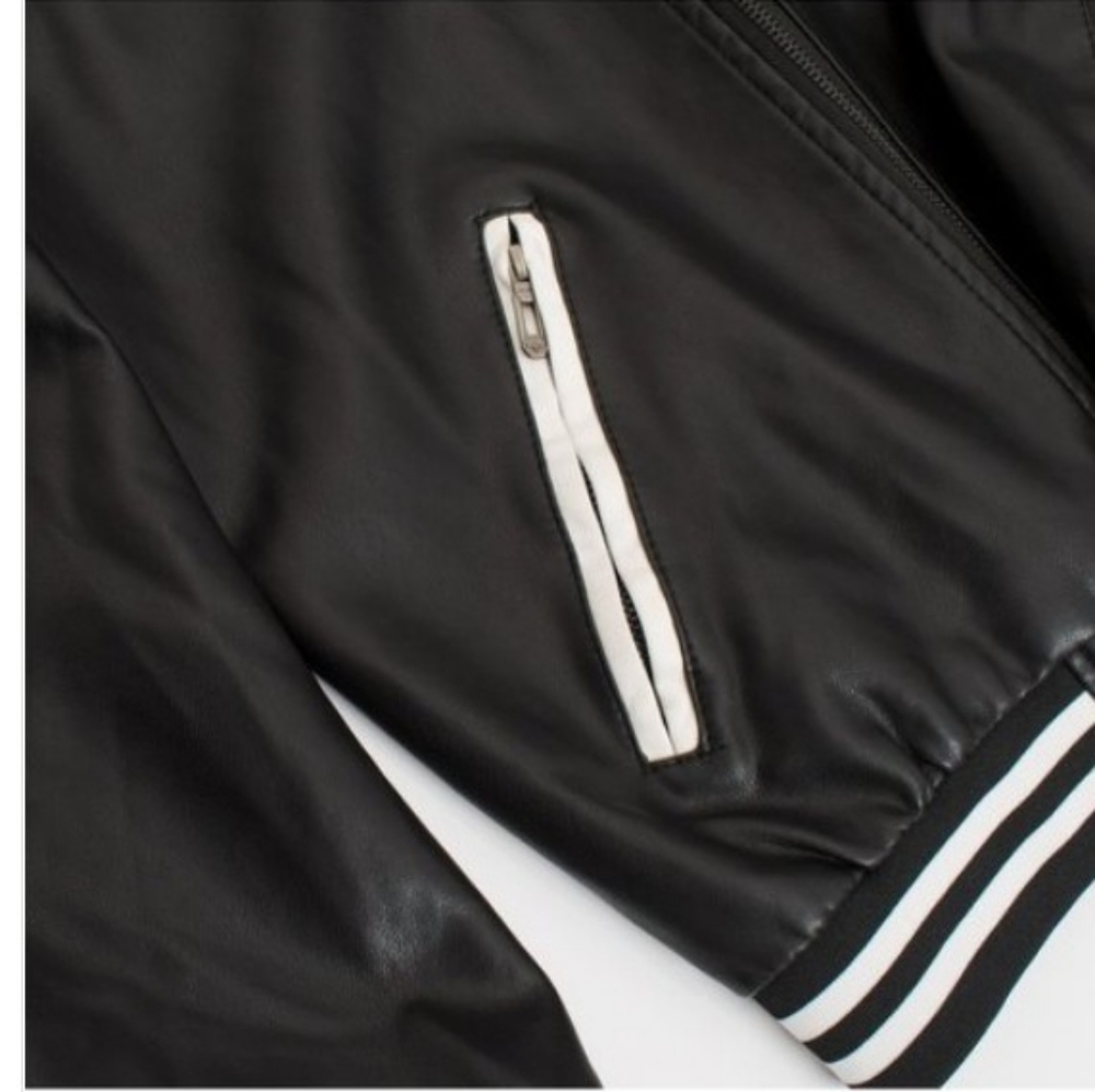 VIP Collection Black Leather Jacket - Picture 9 of 12